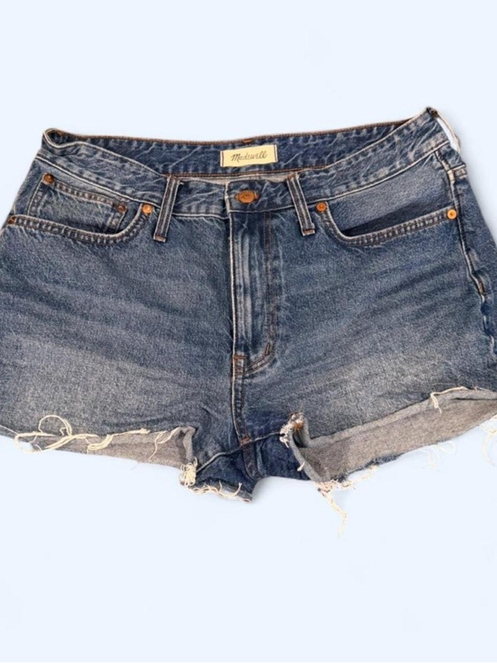 Madewell Blue Denim Cutoff Shorts Size 10